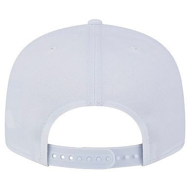 Men's New Era Detroit Lions Main White on White 9FIFTY Snapback Hat