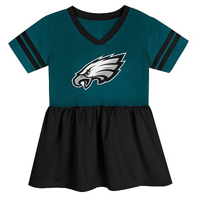 Girls Toddler Midnight Green Philadelphia Eagles Stadium Lights Fashion Jersey Dress