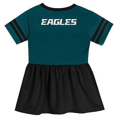 Girls Toddler Midnight Green Philadelphia Eagles Stadium Lights Fashion Jersey Dress