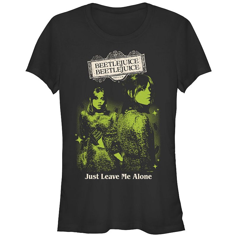 UPC 198778233796 product image for Juniors' Beetlejuice 2 Astrid Just Leave Me Alone Fitted Graphic Tee, Girl's, Si | upcitemdb.com