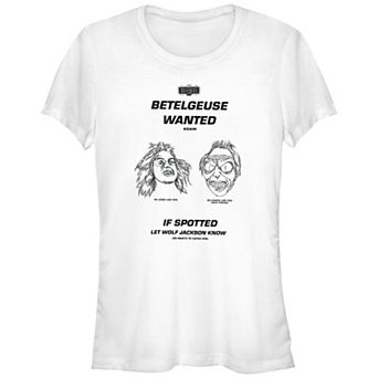 Juniors' Beetlejuice 2 Betelgeuse Wanted Fitted Graphic Tee