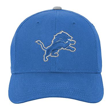 Youth Blue Detroit Lions Team Pre-Curved Adjustable Hat