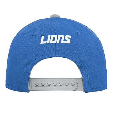 Youth Blue Detroit Lions Team Pre-Curved Adjustable Hat
