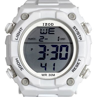 IZOD Men's White Digital Watch - IZO7006KL