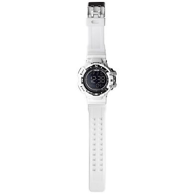IZOD Men's White Digital Watch with White Silicone Strap - IZO7068KL