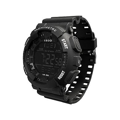 IZOD Men's Black Digital Watch- IZO7005KL