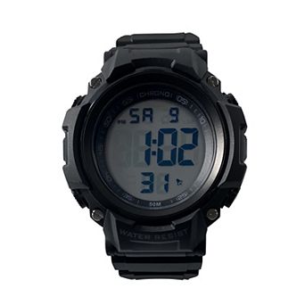 IZOD Men's Black Digital Watch -IZO7015KL