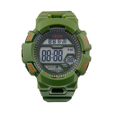 IZOD Men's Green Camo Digital Watch with Matching Bracelet Set - IZO2194KL