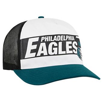 Youth '47 White/Midnight Green Philadelphia Eagles Trucker Adjustable Hat