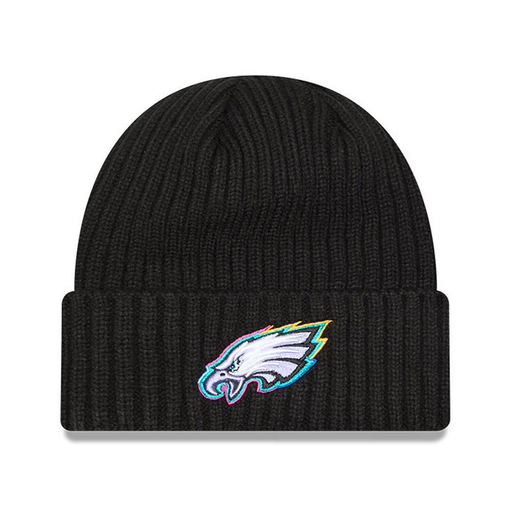 Men's New Era Black Philadelphia Eagles 2024 NFL Crucial Catch Cuffed ...