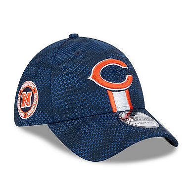 Men's New Era Navy Chicago Bears 2024 Sideline 39THIRTY Flex Hat