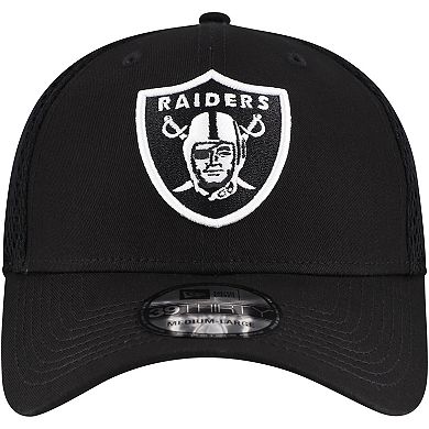 Men's New Era Black Las Vegas Raiders Main Neo 39THIRTY Flex Hat