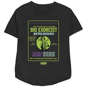 Women's Beetlejuice 2 Betelgeuse The Leading Bio Exorcist Relaxed Fit Graphic Tee