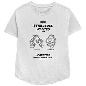 Women's Beetlejuice 2 Betelgeuse Wanted Relaxed Fit Graphic Tee