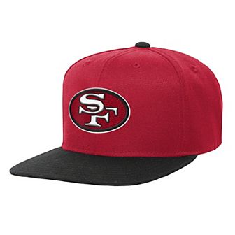 Youth Mitchell & Ness Scarlet San Francisco 49ers Team Two-Tone Snapback Hat