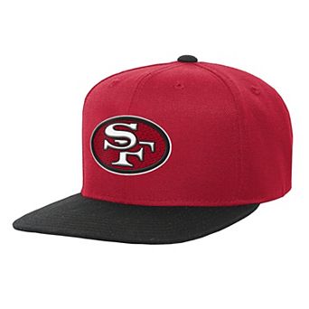 Youth Mitchell & Ness Scarlet San Francisco 49ers Team Two-Tone Snapback Hat