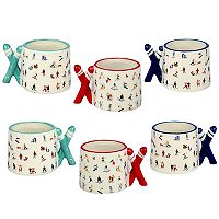 10 Strawberry Street 6-Piece Ski Handle Espresso Cups only .99: eDeal Info