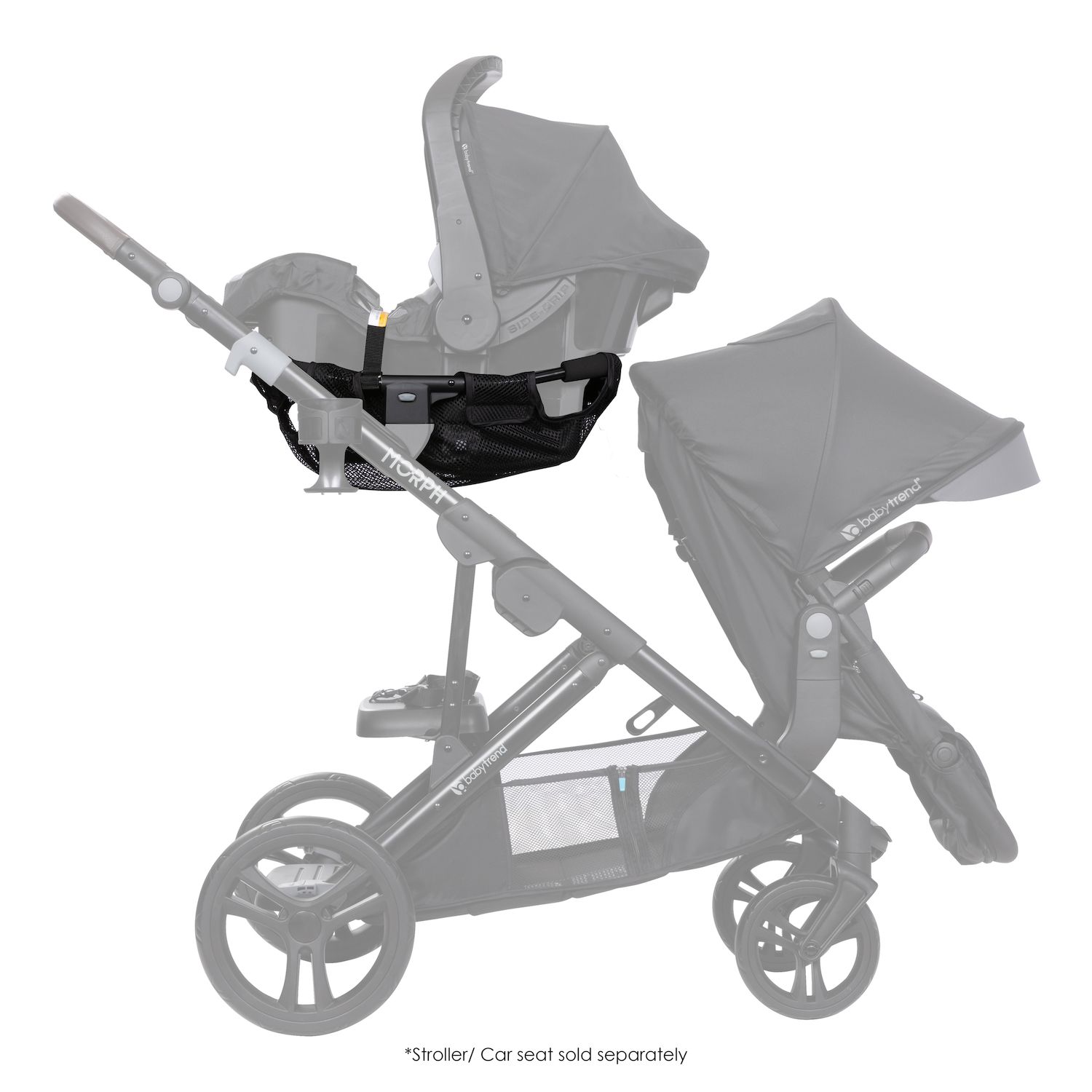 Baby Trend Morph Single to Double Stroller Infant Car Seat Adapter