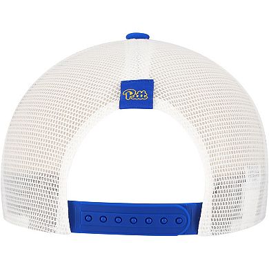 Men's Nike Royal Pitt Panthers 2024/25 Sideline Rise Trucker Adjustable Hat