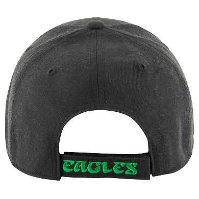 Men's '47 Black Philadelphia Eagles MVP Adjustable Hat