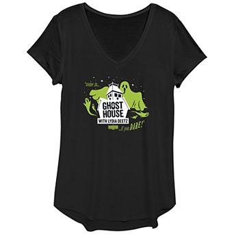Women's Beetlejuice 2 Ghost House With Lydia Deetz Graphic Tee