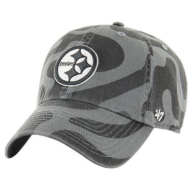 Women's '47 Charcoal Pittsburgh Steelers Freeform Clean Up Adjustable Hat