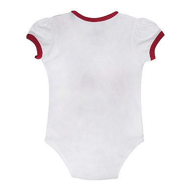 Girls Newborn & Infant Oklahoma Sooners Two-Piece Love My Team Bodysuit & Skirt Set
