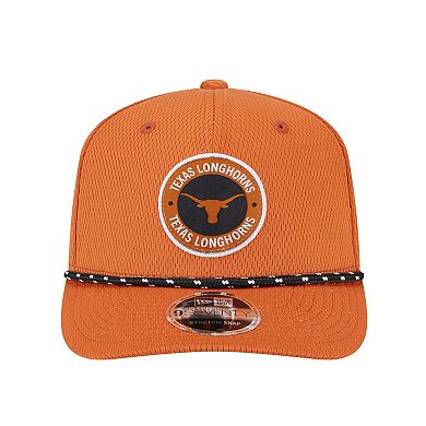 Men's New Era Texas Orange Texas Longhorns COOLERA 9SEVENTY Rope Stretch-Snap Hat