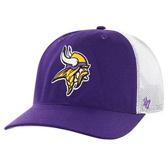 Men's '47 Purple/White Minnesota Vikings Team Unstructured Trucker Adjustable Hat