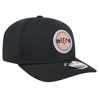 Men's New Era Black Cincinnati Bengals Adventure Patched 9SEVENTY Stretch-Snap Adjustable Hat