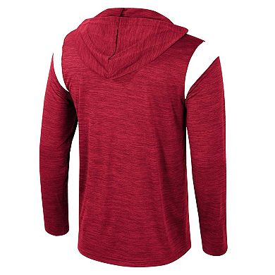 Men's Colosseum Crimson Oklahoma Sooners Dozer Half-Zip Windshirt