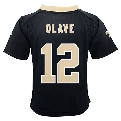 Infant Nike Chris Olave Black New Orleans Saints Team Player Game Jersey