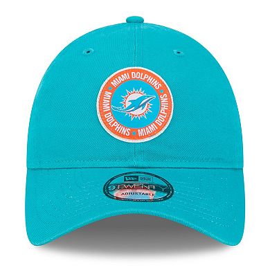 Men's New Era Aqua Miami Dolphins 2024 Sideline 9TWENTY Adjustable Hat