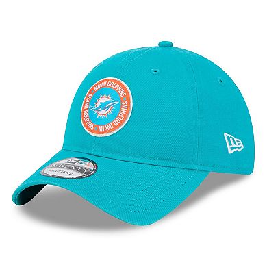 Men's New Era Aqua Miami Dolphins 2024 Sideline 9TWENTY Adjustable Hat
