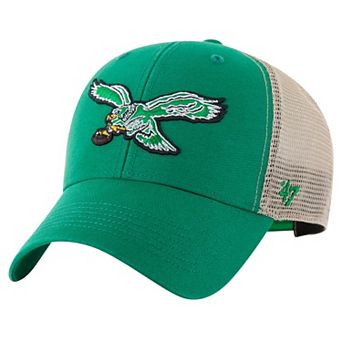 Men's '47 Kelly Green/Natural Philadelphia Eagles Flagship MVP Trucker Adjustable Hat