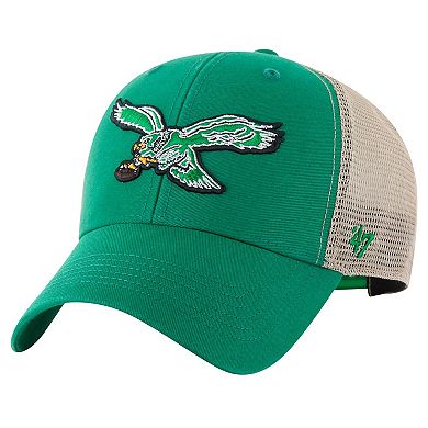 Men's '47 Kelly Green/Natural Philadelphia Eagles Flagship MVP Trucker Adjustable Hat