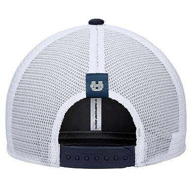 Men's Nike Navy Utah State Aggies 2024/25 Sideline Rise Trucker Adjustable Hat