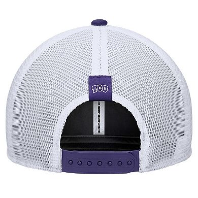 Men's Nike Purple TCU Horned Frogs 2024/25 Sideline Rise Trucker Adjustable Hat