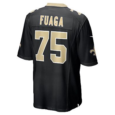 Men's Nike Taliese Fuaga Black New Orleans Saints Player Game Jersey