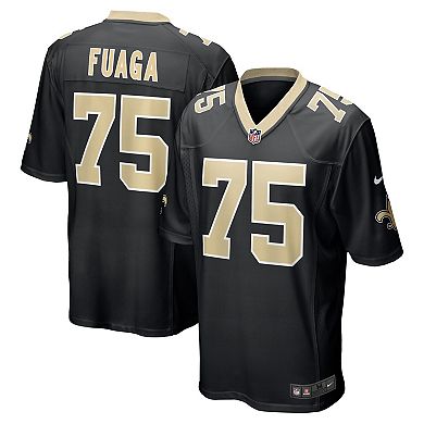 Men's Nike Taliese Fuaga Black New Orleans Saints Player Game Jersey