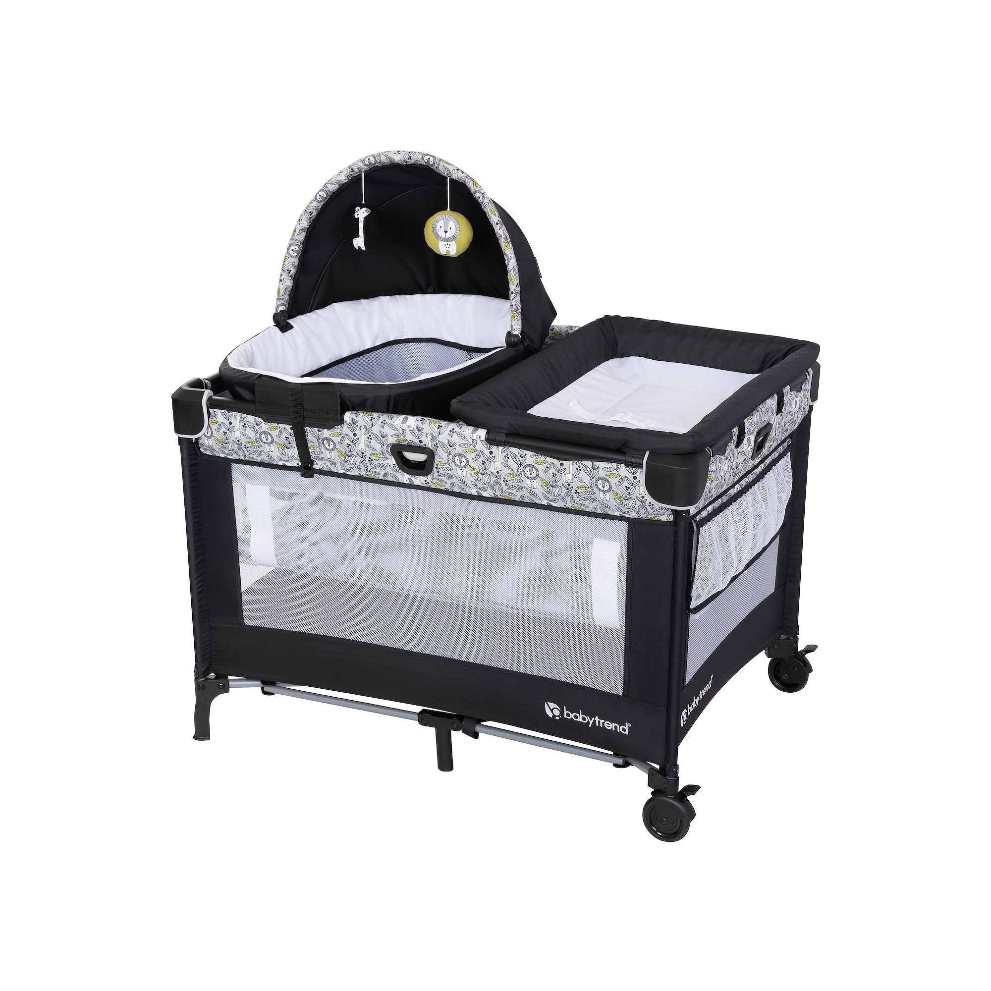 Baby Trend Nursery Den Playard with Snooze Pod & Flip Over Changer, Hidden 