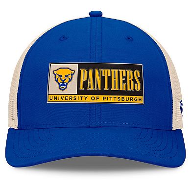 Men's Top of the World Royal/Natural Pitt Panthers Bennett Trucker Adjustable Hat