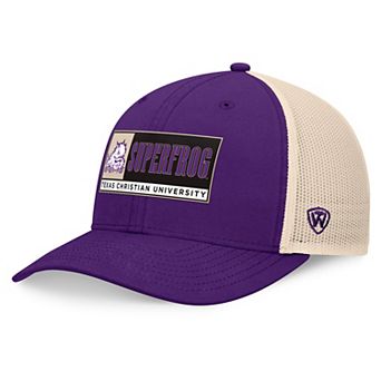 Men's Top of the World Purple/Natural TCU Horned Frogs Bennett Trucker��Adjustable Hat