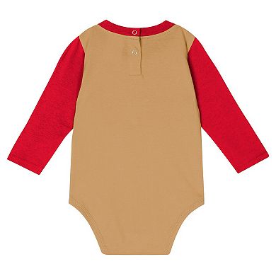 Infant Scarlet San Francisco 49ers Double Up Long Sleeve Bodysuit and Pants Set
