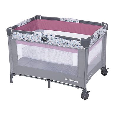 Baby Trend Nursery Den Playard with Rocking Cradle