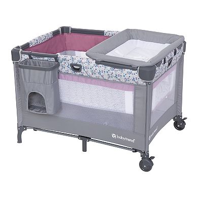 Baby Trend Nursery Den Playard with Rocking Cradle