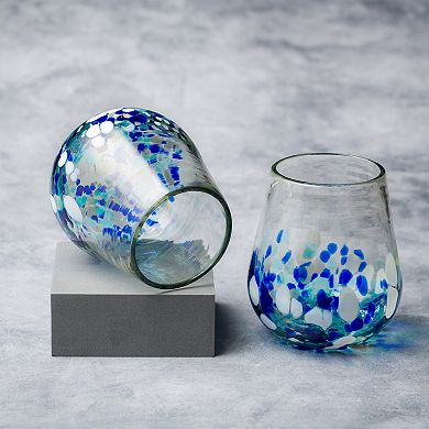 10 Strawberry Street 6-Piece Bahia Stemless Wine Glass Set