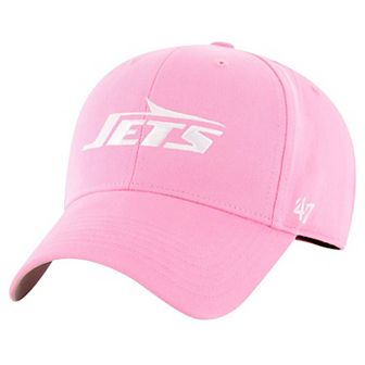 Girls Youth '47 Pink New York Jets Rose MVP Adjustable Hat