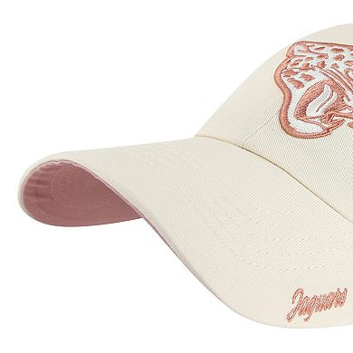 Women's '47 Natural Jacksonville Jaguars Ballpark Cheer Clean Up Adjustable Hat