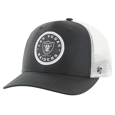 Men's '47 Black Las Vegas Raiders Disclose Trophy Stretch Fit Hat